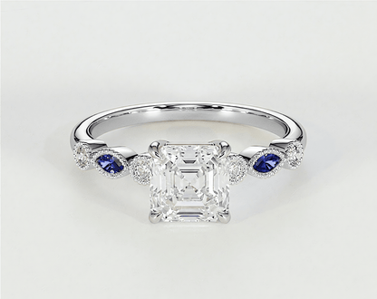 Violet - Asscher - Engagement Rings - Ramzi & Co.®