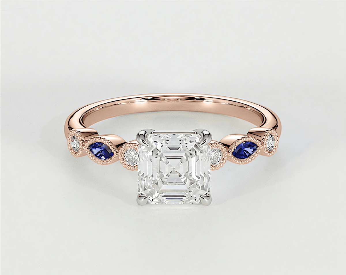 Violet - Asscher - Engagement Rings - Ramzi & Co.®