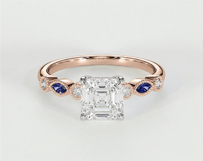 Violet - Asscher - Engagement Rings - Ramzi & Co.®