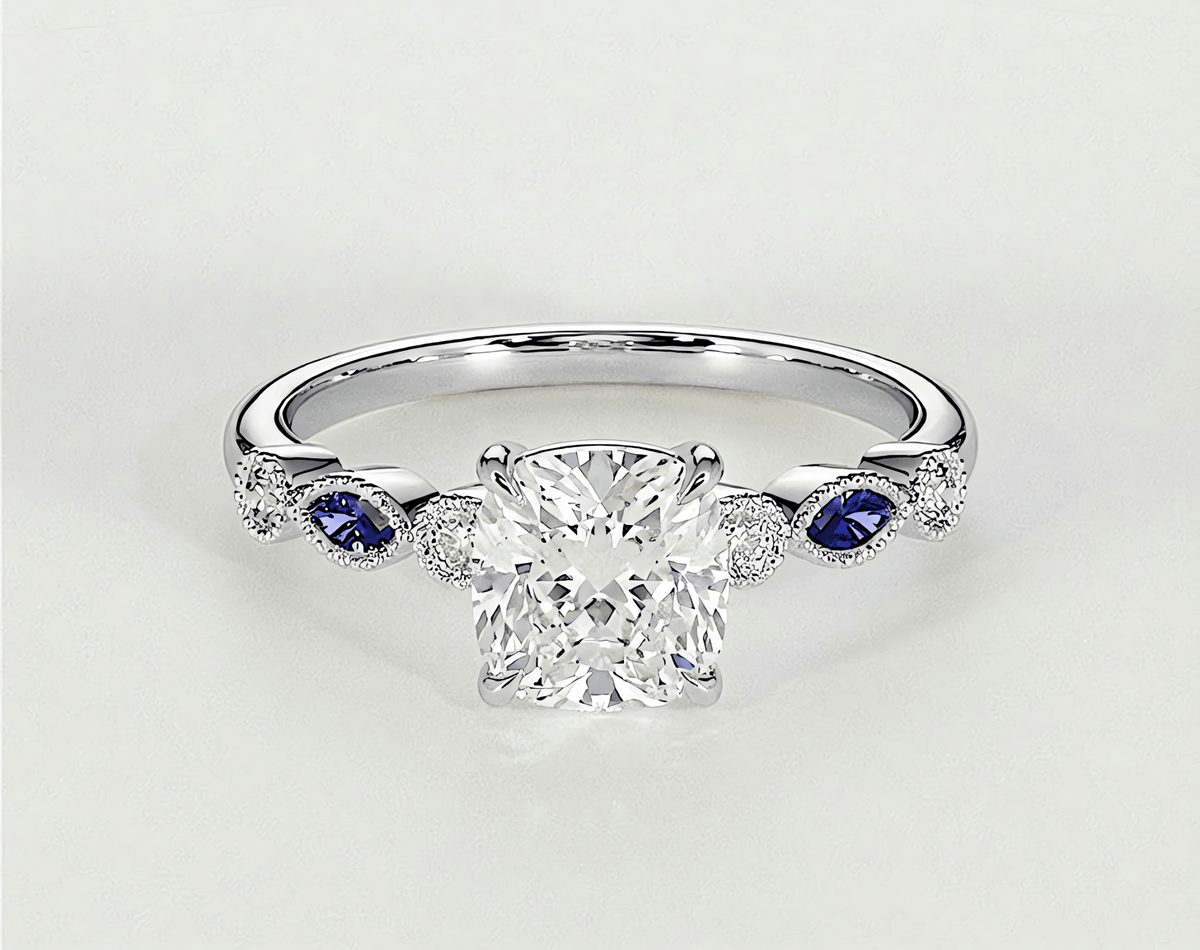 Violet - Cushion - Engagement Rings - Ramzi & Co.®