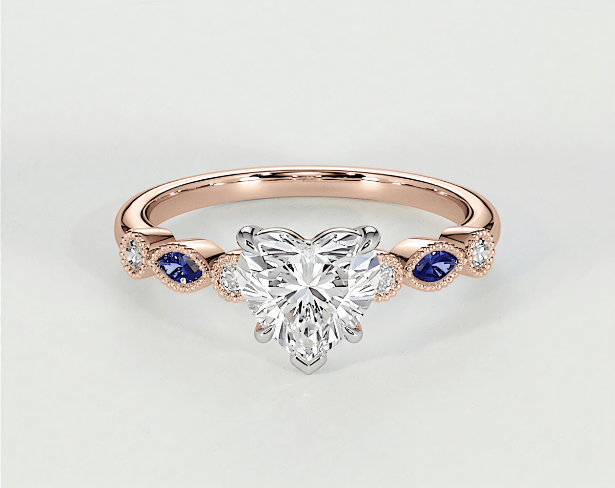 Violet - Heart - Engagement Rings - Ramzi & Co.®