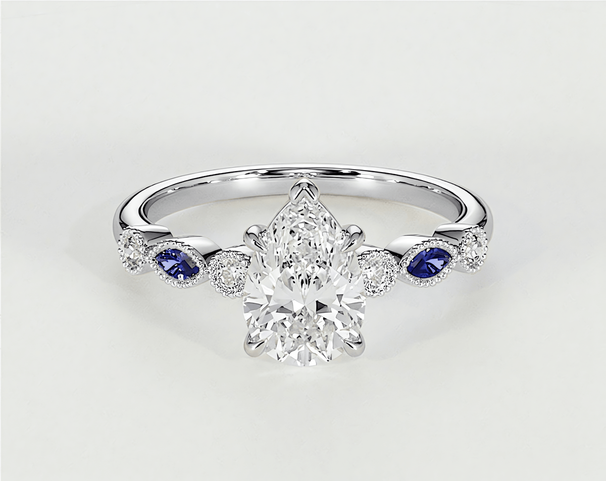 Violet - Pear - Engagement Rings - Ramzi & Co.®
