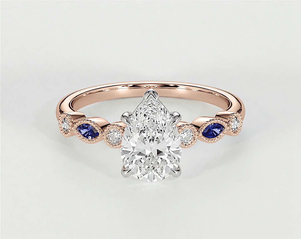 Violet - Pear - Engagement Rings - Ramzi & Co.®