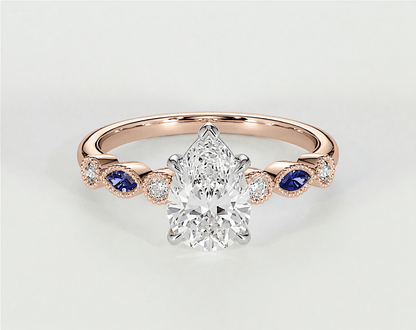 Violet - Pear - Engagement Rings - Ramzi & Co.®
