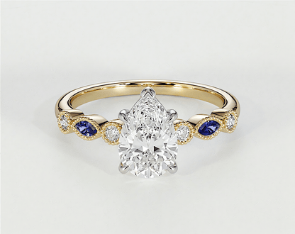 Violet - Pear - Engagement Rings - Ramzi & Co.®