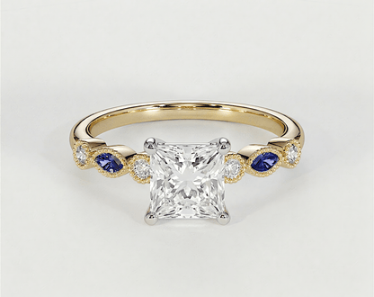 Violet - Princess - Engagement Rings - Ramzi & Co.®