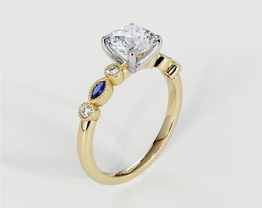 Violet - Radiant - Engagement Rings - Ramzi & Co.®