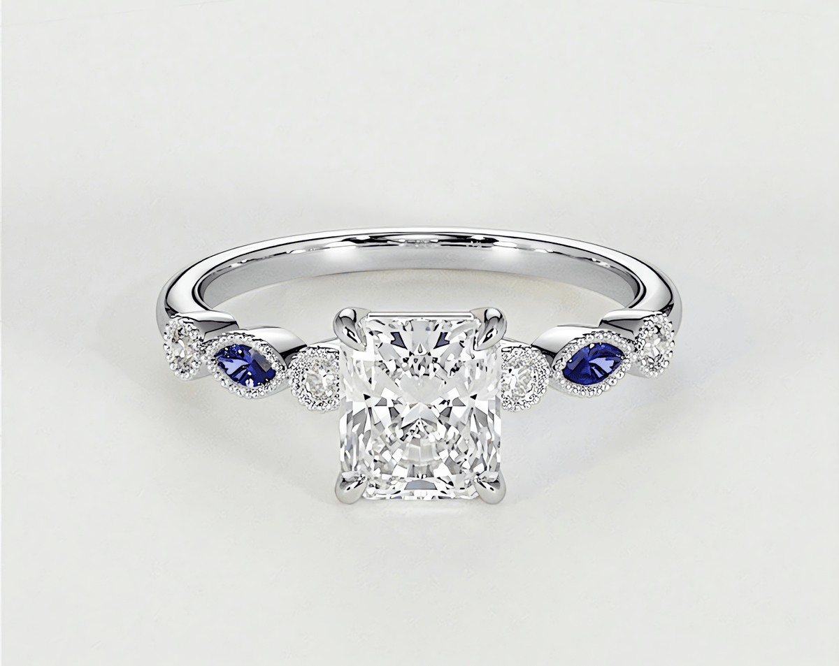Violet - Radiant - Engagement Rings - Ramzi & Co.®