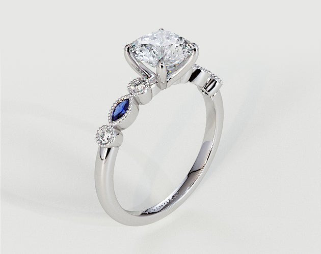 Violet - Radiant - Engagement Rings - Ramzi & Co.®