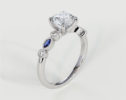 Violet - Radiant - Engagement Rings - Ramzi & Co.®