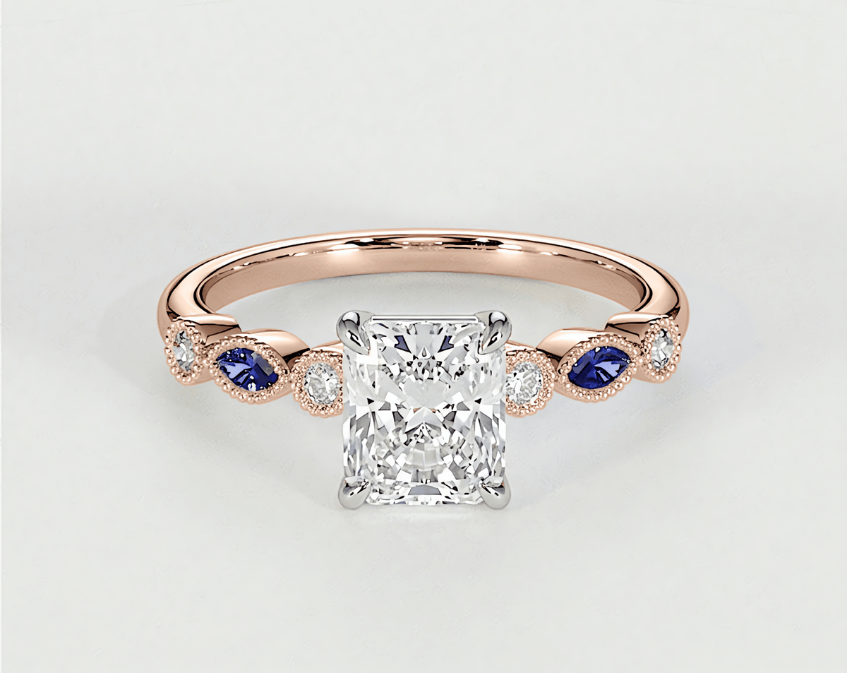 Violet - Radiant - Engagement Rings - Ramzi & Co.®