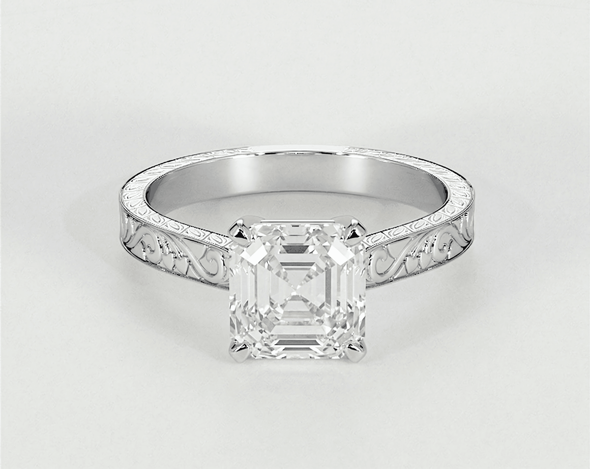 Xenia - Asscher - Engagement Rings - Ramzi & Co.®