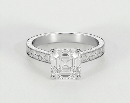 Xenia - Asscher - Engagement Rings - Ramzi & Co.®