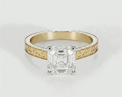Xenia - Asscher - Engagement Rings - Ramzi & Co.®