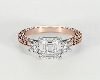 Yarra - Asscher - Engagement Rings - Ramzi & Co.®