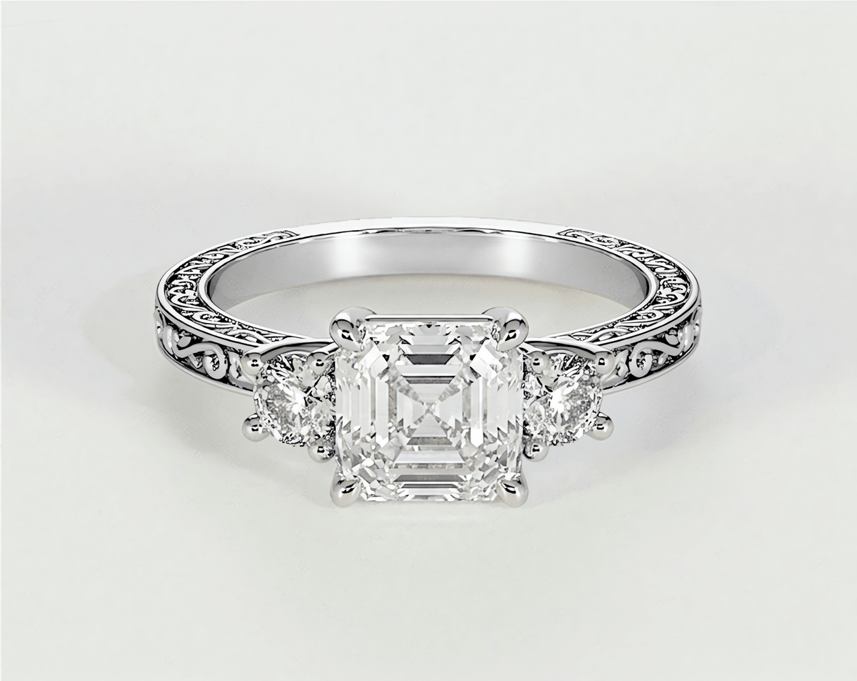 Yarra - Asscher - Engagement Rings - Ramzi & Co.®