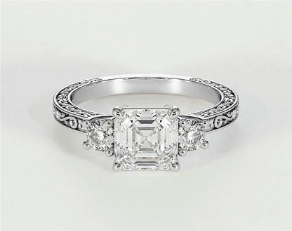 Yarra - Asscher - Engagement Rings - Ramzi & Co.®
