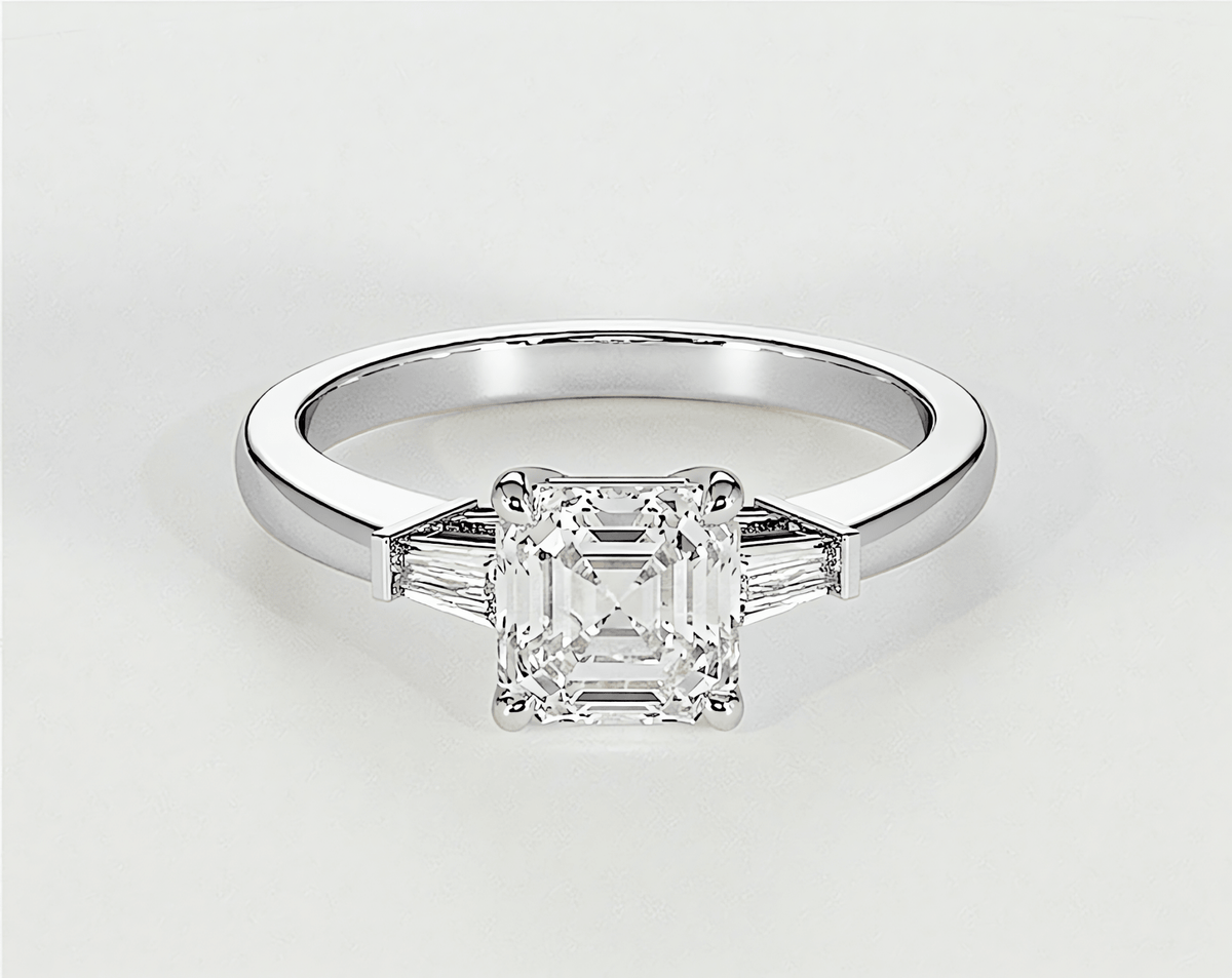 Zara - Asscher - Engagement Rings - Ramzi & Co.®