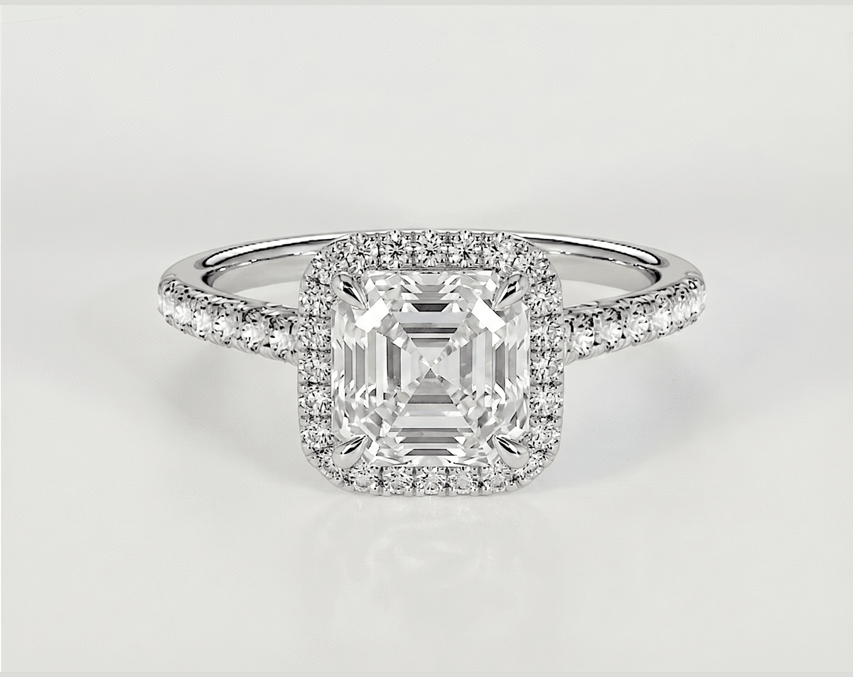 Zinnia - Asscher - Engagement Rings - Ramzi & Co.®