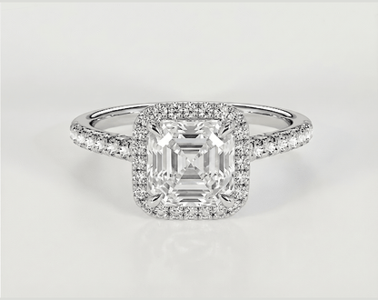 Zinnia - Asscher - Engagement Rings - Ramzi & Co.®