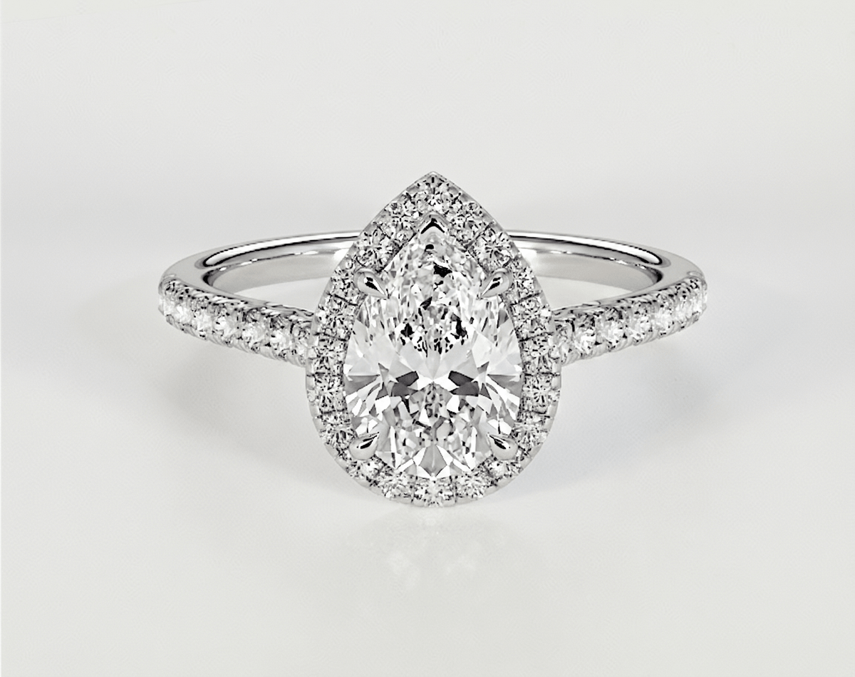 Zinnia - Pear - Engagement Rings - Ramzi & Co.®