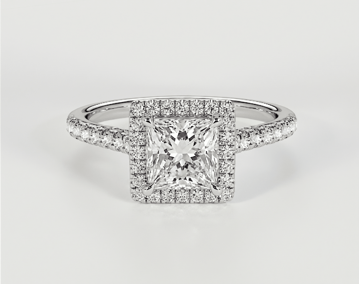 Zinnia - Princess - Engagement Rings - Ramzi & Co.®